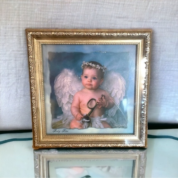 LISA Jane framed print,”Baby Blue”,still wrapped in original plastic,made in USA - Picture 1 of 4